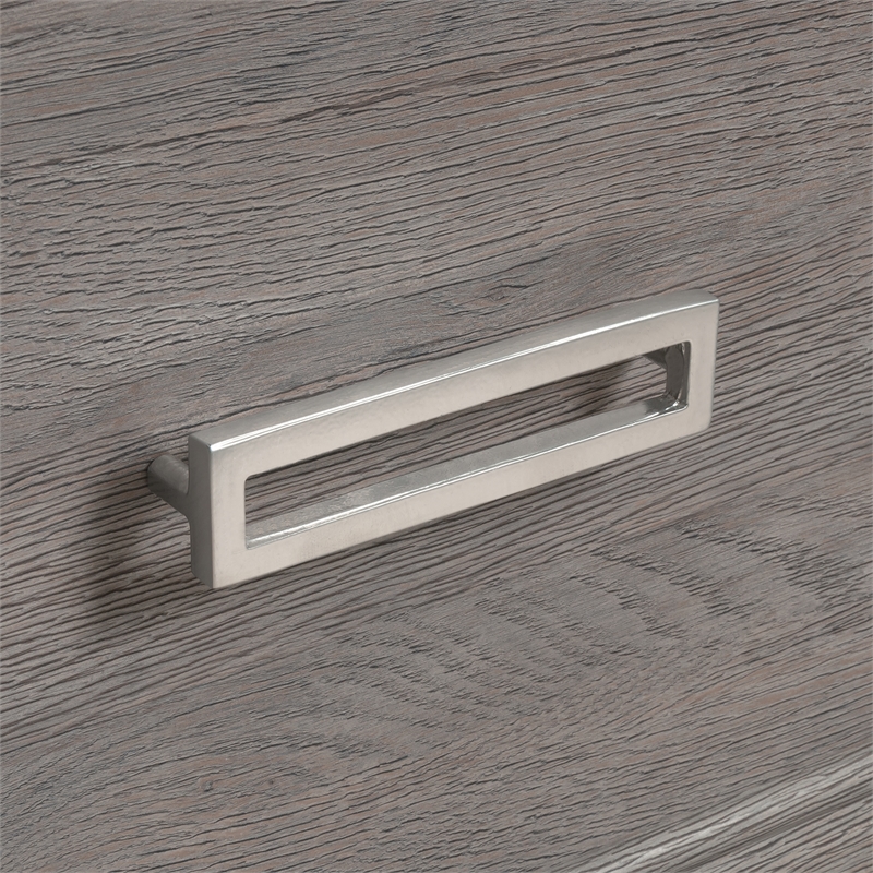 Pemberly Row Engineered Wood Coffee Table in Ashen Oak Finish