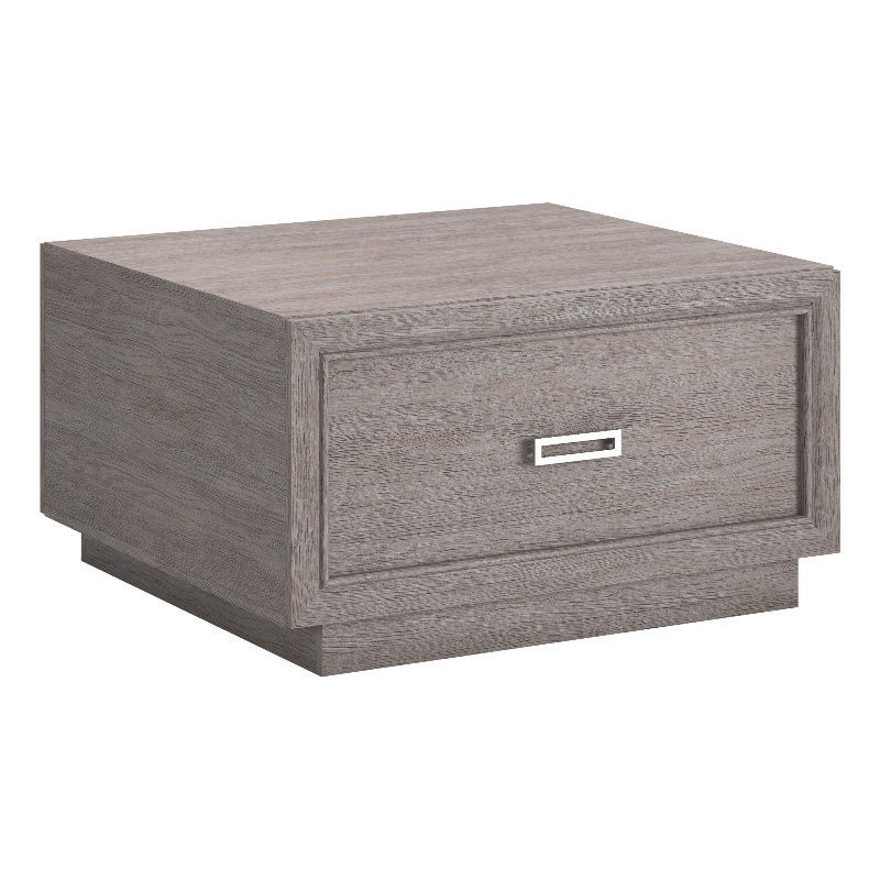 Pemberly Row Engineered Wood Coffee Table in Ashen Oak Finish