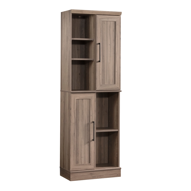 Pemberly Row Engineered Wood Storage Cabinet in Salt Oak Finish