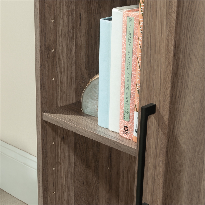 Pemberly Row Engineered Wood Storage Cabinet in Salt Oak Finish