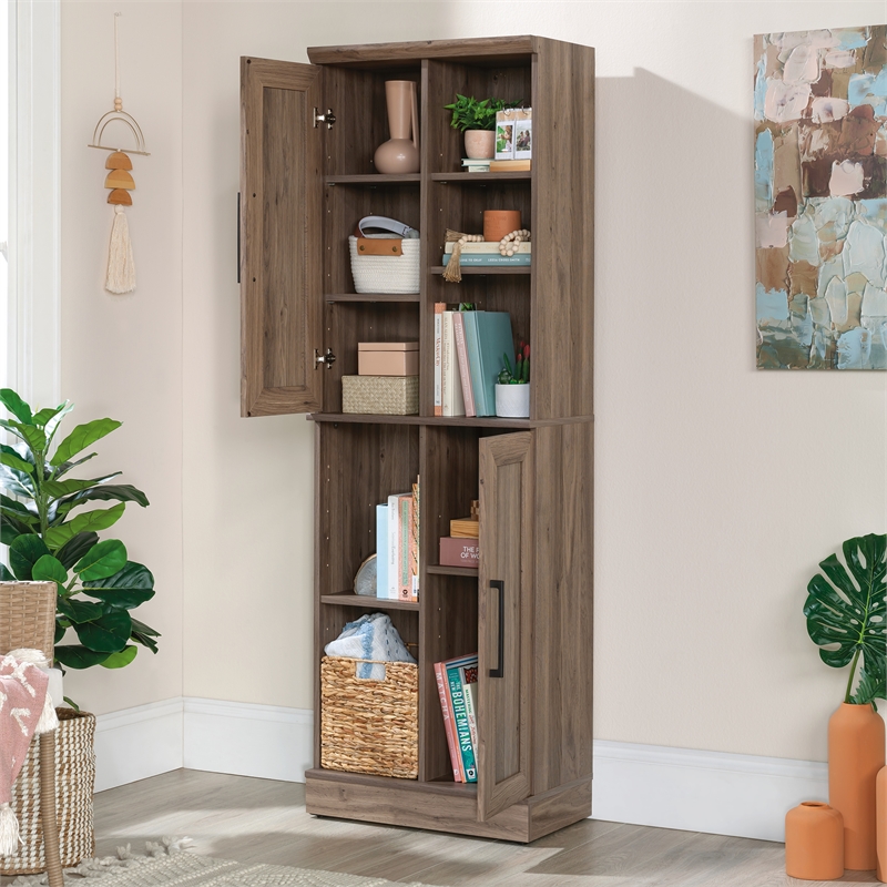 Pemberly Row Engineered Wood Storage Cabinet in Salt Oak Finish