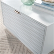 Pemberly Row Contemporary Engineered Wood Coffee Table in White