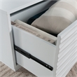 Pemberly Row Contemporary Engineered Wood Coffee Table in White