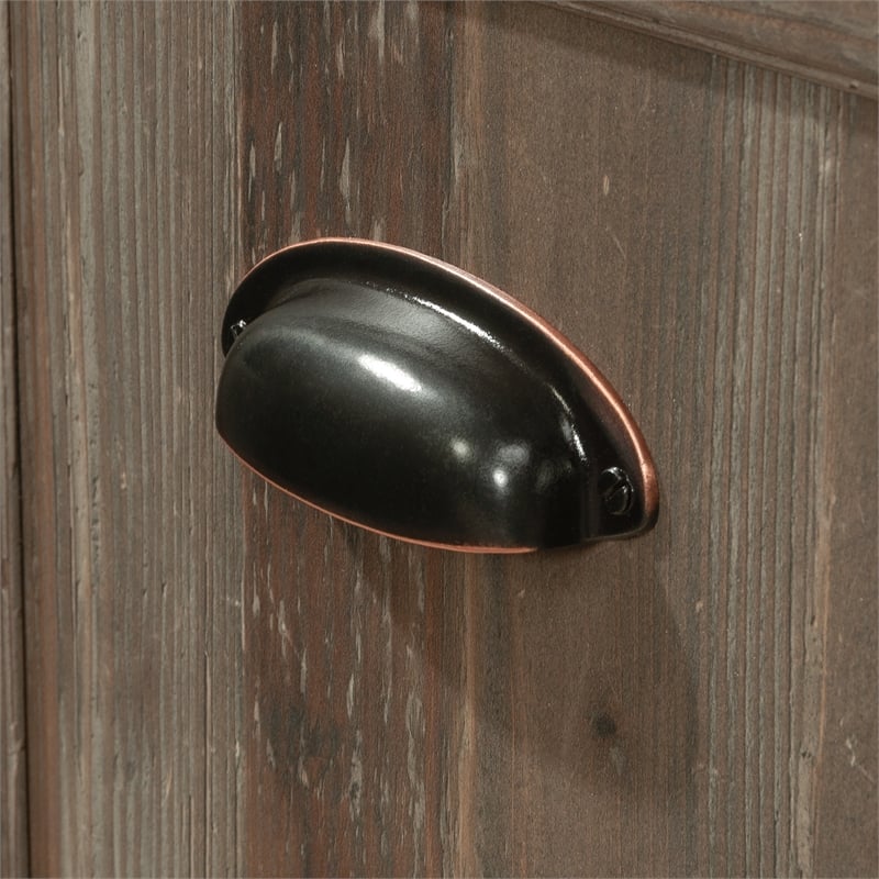 Pemberly Row Engineered Wood Utility Stand in Pebble Pine Finish