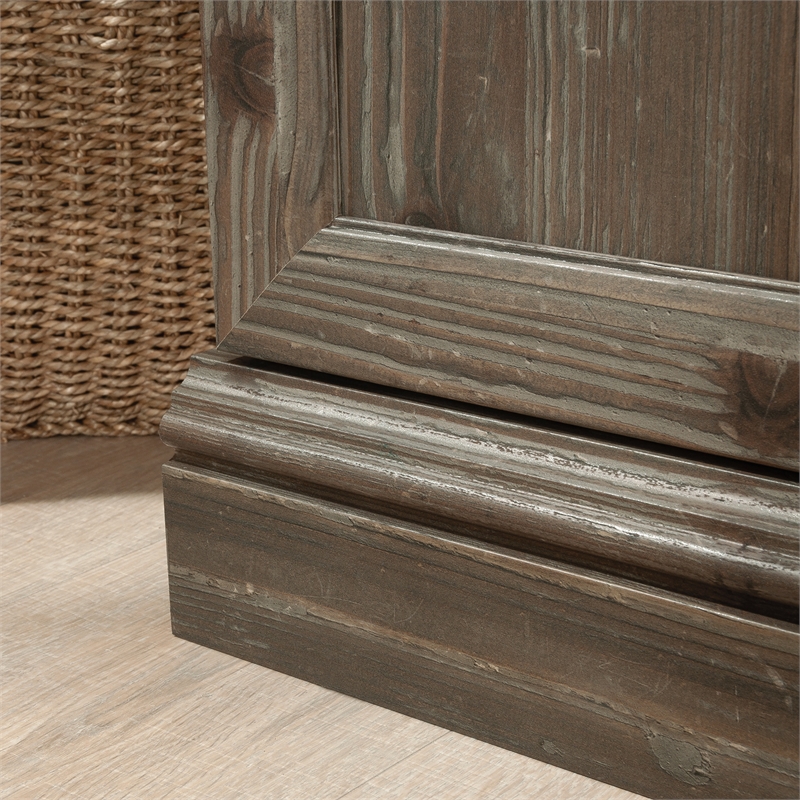Pemberly Row Engineered Wood Utility Stand in Pebble Pine Finish