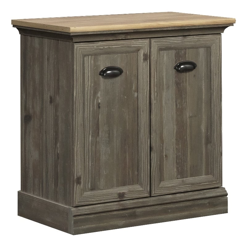 Pemberly Row Engineered Wood Utility Stand in Pebble Pine Finish