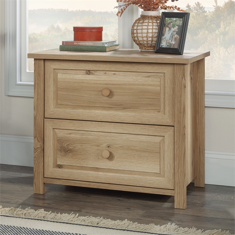 Pemberly Row 2-Drawer Engineered Wood Lateral File in Timber Oak