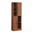 Pemberly Row Engineered Wood Storage Cabinet in Sienna Oak Finish