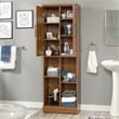 Pemberly Row Engineered Wood Storage Cabinet in Sienna Oak Finish