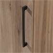 Pemberly Row Engineered Wood Single Door Pantry in Salt Oak Finish