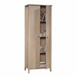 Pemberly Row Engineered Wood Storage Cabinet in Natural Maple Finish