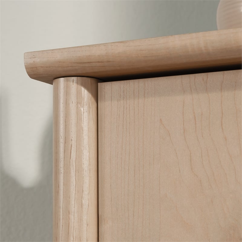 Pemberly Row Engineered Wood Storage Cabinet in Natural Maple Finish