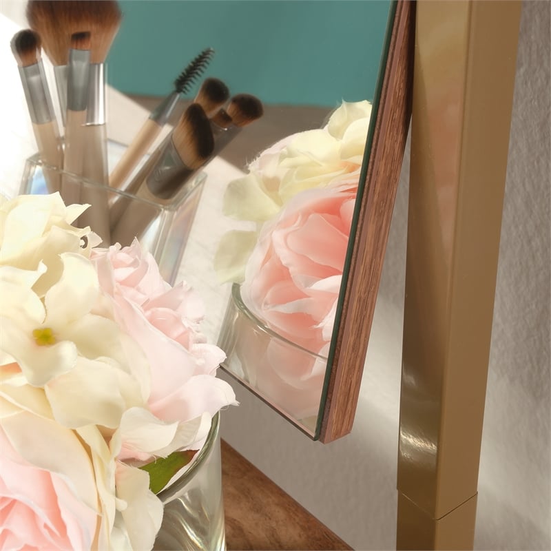 Pemberly Row Engineered Wood Vanity in Sindoori Mango / Natural Finish