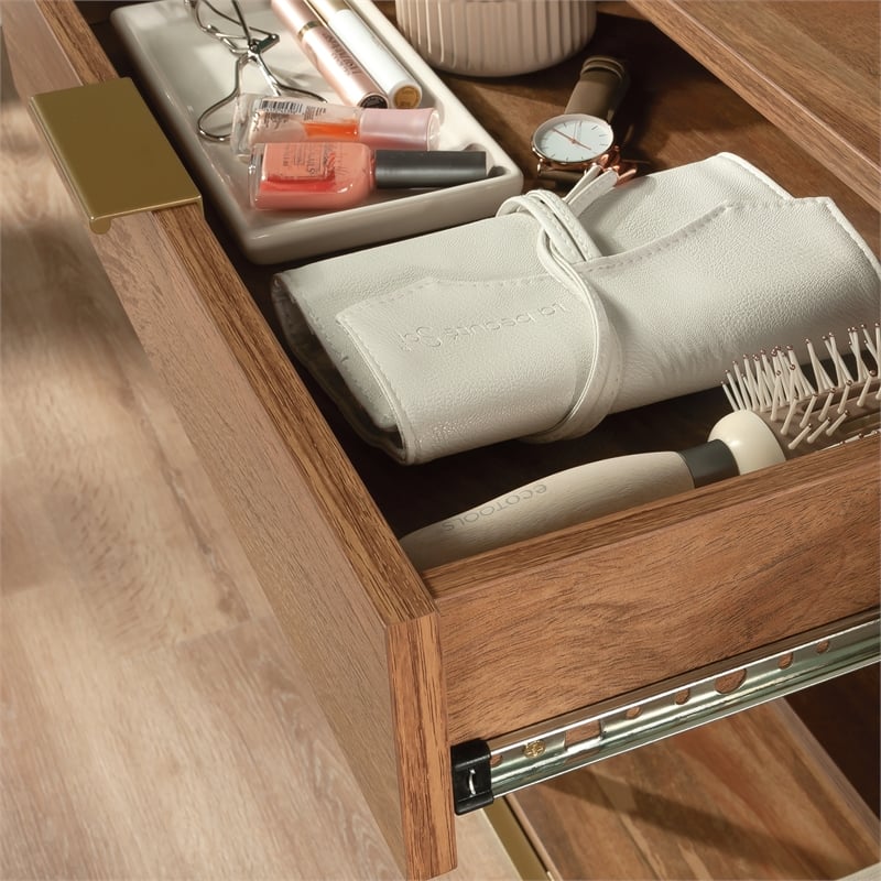 Pemberly Row Engineered Wood Vanity in Sindoori Mango / Natural Finish