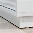 Pemberly Row Contemporary Engineered Wood Bookcase with Drawer in White