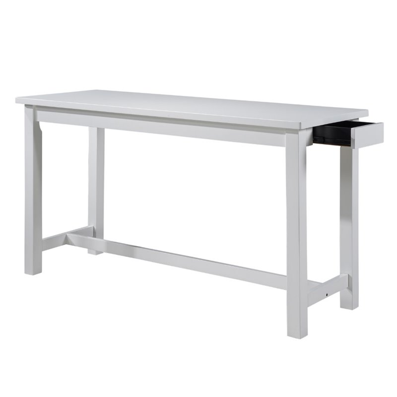 Pemberly Row 4 Piece Wood Counter Height Dining Set in White