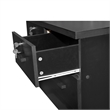 Pemberly Row 7 Drawer Chest Wooden Dresser with Lock in Black