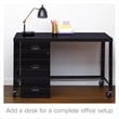 Pemberly Row 3 Drawer Metal Filing Cabinet with Pencil Drawer Black
