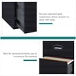 Pemberly Row 3 Drawer Metal Filing Cabinet with Pencil Drawer Black