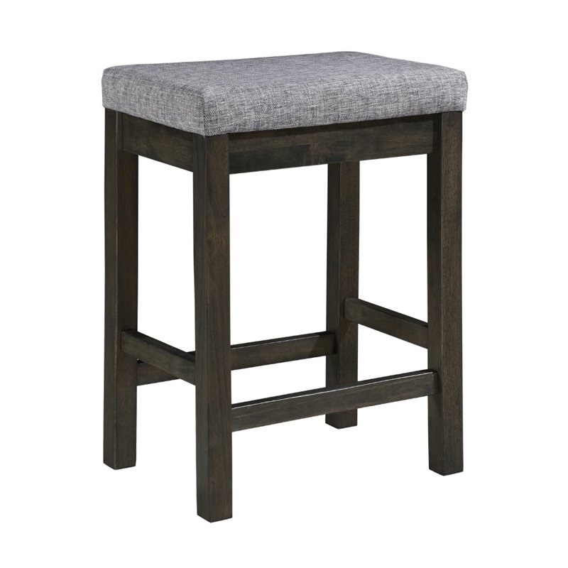 Pemberly Row 4 Piece Wood Counter Height Dining Set in Brownish Gray