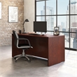 Pemberly Row Transitional Engineered Wood Desk in Classic Cherry