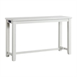 Pemberly Row Contemporary Multipurpose Bar Table Set in White