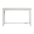 Pemberly Row Contemporary Multipurpose Bar Table Set in White