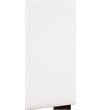 Pemberly Row Faux Leather Upholstered Twin Headboard in White