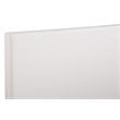 Pemberly Row Faux Leather Upholstered Twin Headboard in White