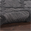 Pemberly Row Easy Care 9' x 12' Charcoal/Black Indoor/Outdoor Rug