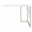 Pemberly Row 42W x 24D Desk Return/Bridge in White - Engineered Wood