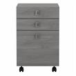 Pemberly Row 3 Drawer Mobile File Cabinet in Modern Gray - Engineered Wood