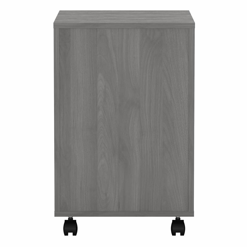 Pemberly Row 3 Drawer Mobile File Cabinet in Modern Gray - Engineered Wood