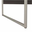 Pemberly Row 72W x 30D Computer Table Desk in Storm Gray - Engineered Wood