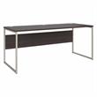 Pemberly Row 72W x 30D Computer Table Desk in Storm Gray - Engineered Wood