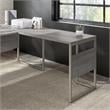 Pemberly Row 42W x 24D Desk Return/Bridge in Platinum Gray - Engineered Wood
