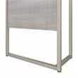 Pemberly Row 42W x 24D Desk Return/Bridge in Platinum Gray - Engineered Wood
