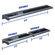 Pemberly Row 10W SMART Integrated LED Wall Flood Billboard Sign AD Light- Silver