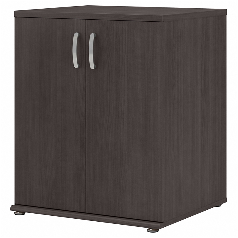 Pemberly Row Engineered Wood Storage Cabinet with Doors in Storm Gray