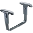 Pemberly Row Height Adjustable Polyurethan T-Pad Armrests in Black