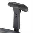 Pemberly Row Height Adjustable Polyurethan T-Pad Armrests in Black