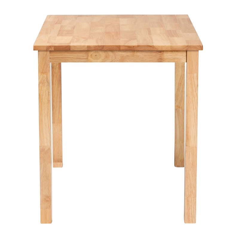 Pemberly Row Rectangular Modern Wood Dining Table in Natural Brown