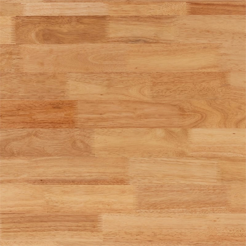 Pemberly Row Rectangular Modern Wood Dining Table in Natural Brown