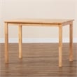 Pemberly Row Rectangular Modern Wood Dining Table in Natural Brown