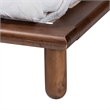 Pemberly Row Modern Walnut Brown Finished Wood King Size Bed Frame