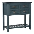 Pemberley Row Wood Dark Teal Console Rectangular Vintage Charm 31.75