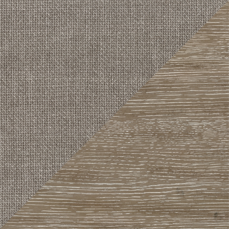 Pemberly Row Contemporary Wood and Fabric Bench in Brownish Gray