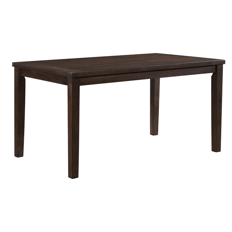 Pemberly Row 7-Piece Wood and Fabric Dining Set in Dark Cherry