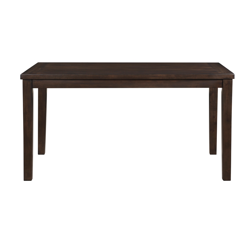 Pemberly Row 7-Piece Wood and Fabric Dining Set in Dark Cherry