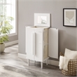 Pemberly Row 7-Drawer Wood Jewelry Armoire with Flip Top in White